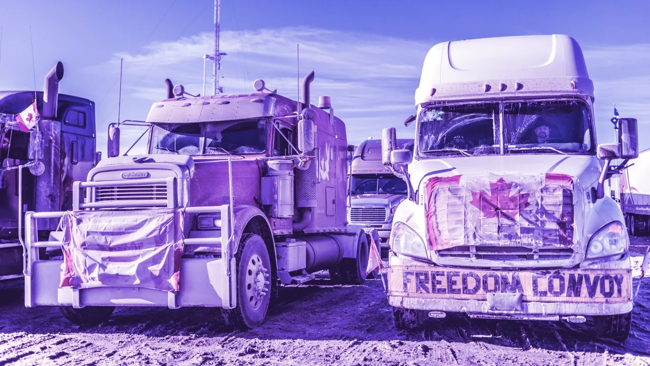Truckers in Canada are organizing to protest COVID-19 vaccine mandates. Image: Shutterstock