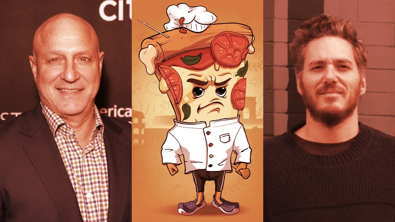 Tom Colicchio (left) and Spike Mendelsohn have launched an NFT collection. Image: Shutterstock/CHFTY Pizzas/Spike Mendelsohn