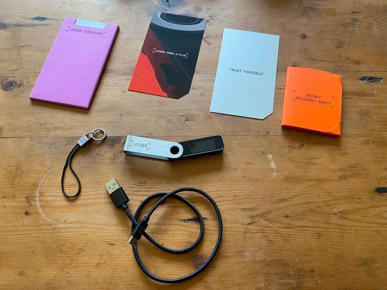 Ledger Nano S Plus box contents