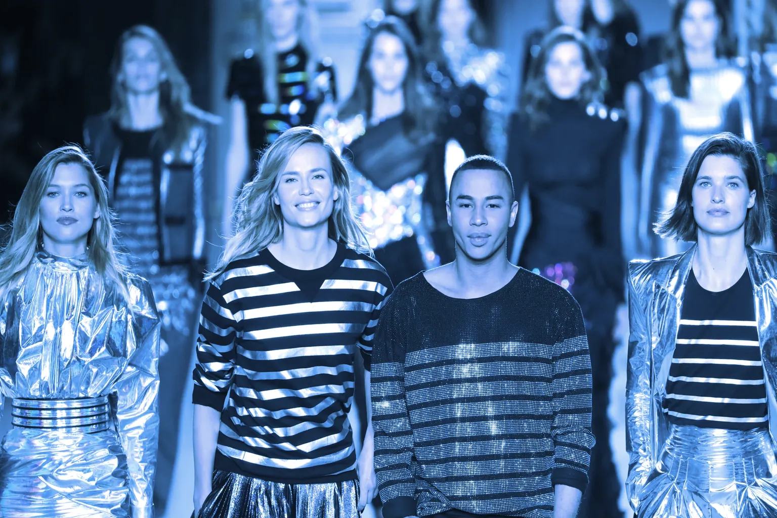 Models in Balmain apparel. Image: Shutterstock