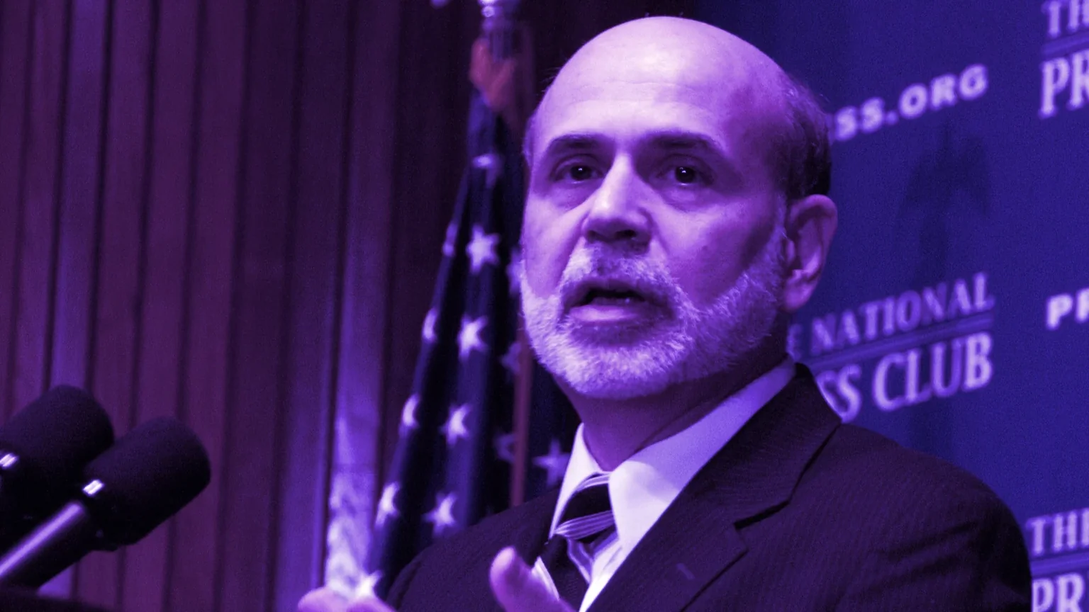 Bernanke was formerly the Chair of the Federal Reserve. Image: Shutterstock. 
