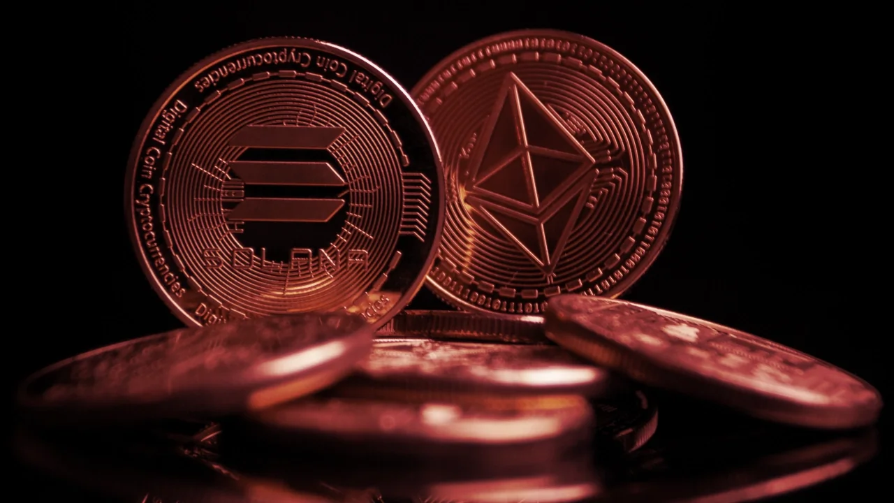 Ethereum and Solana are two leading layer-1 blockchain networks. Image: Shutterstock