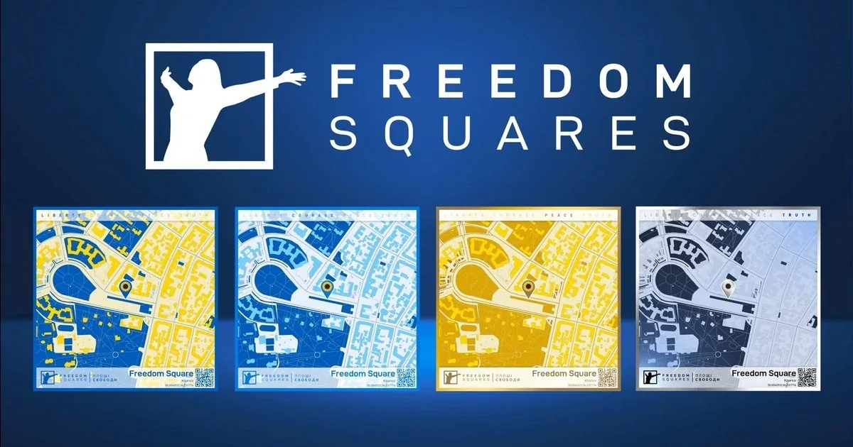 Freedom Squares is an NFT project that benefits Ukraine relief. Image: Freedom Squares