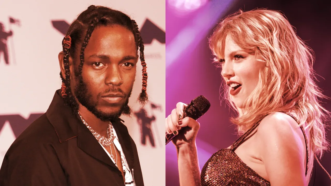 Kendrick Lamar and Taylor Swift are signed to Universal Music Group labels. Image: Shutterstock