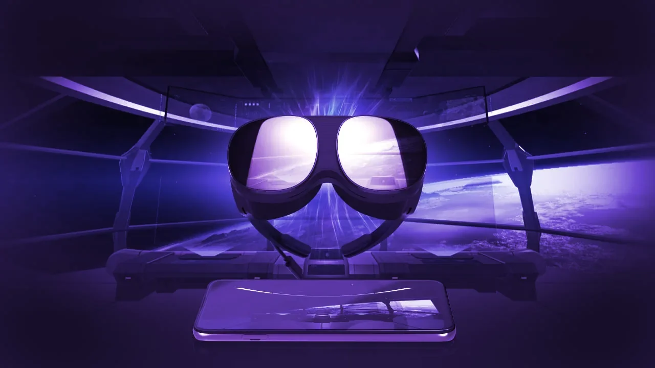 HTC Desire 22 Pro and VIVE Flow VR Glasses. Image: HTC