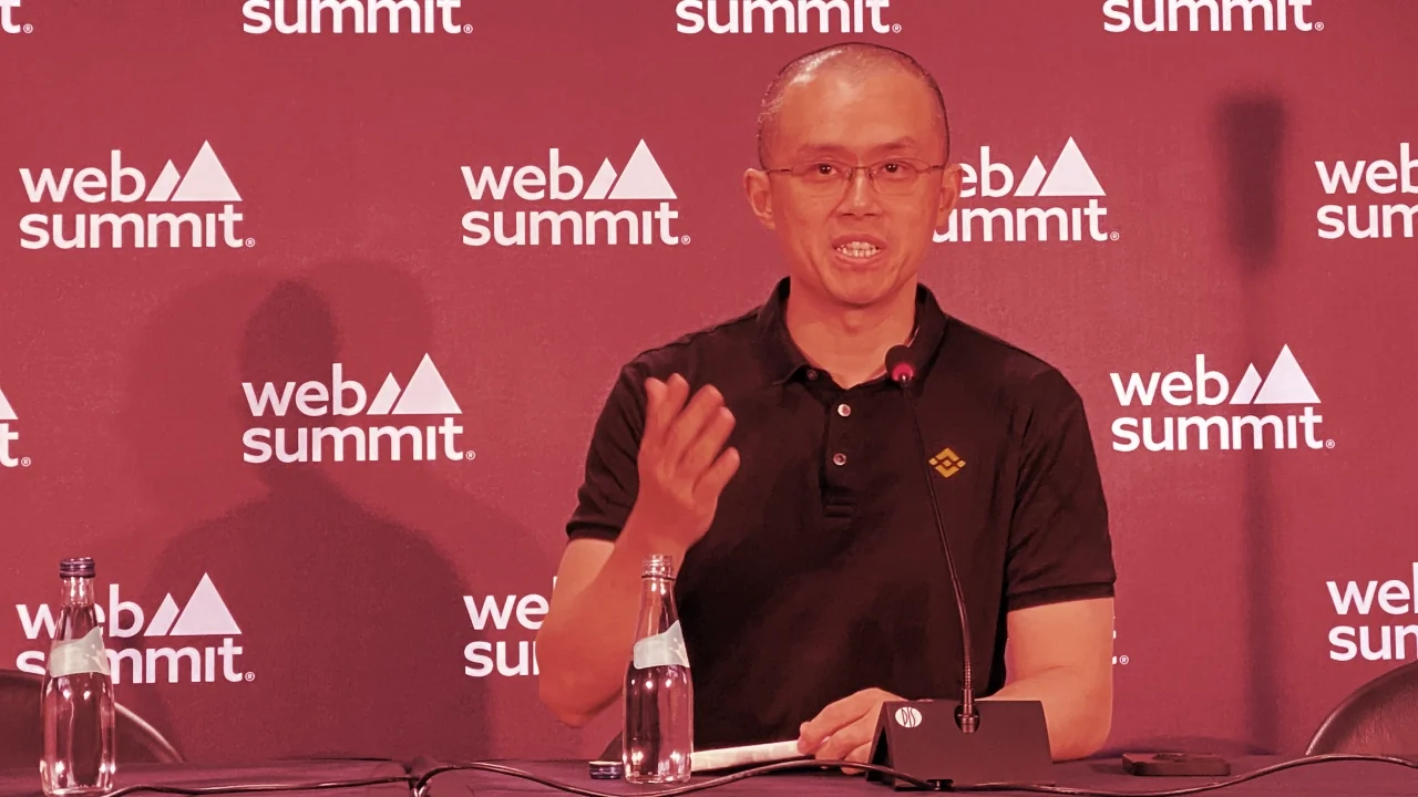 Changpeng Zhao is the CEO of crypto exchange Binance. Image: Stephen Graves/Web Summit. 
