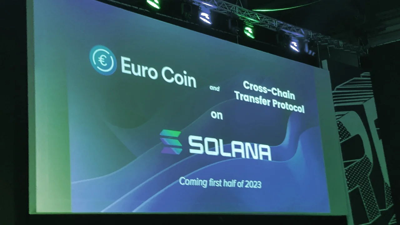 Circle 的 Euro Coin 将在 Solana 上推出。 图片：斯蒂芬格雷夫斯/解密
