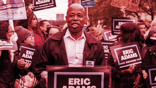 The next mayor of New York, Eric Adams. Image: Shutterstock