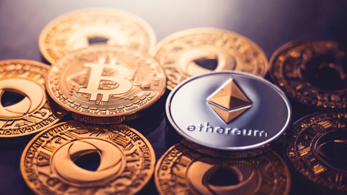 More than just friends? Bitcoin, left, meets Ethereum, right. Photo Credit: Shutterstock