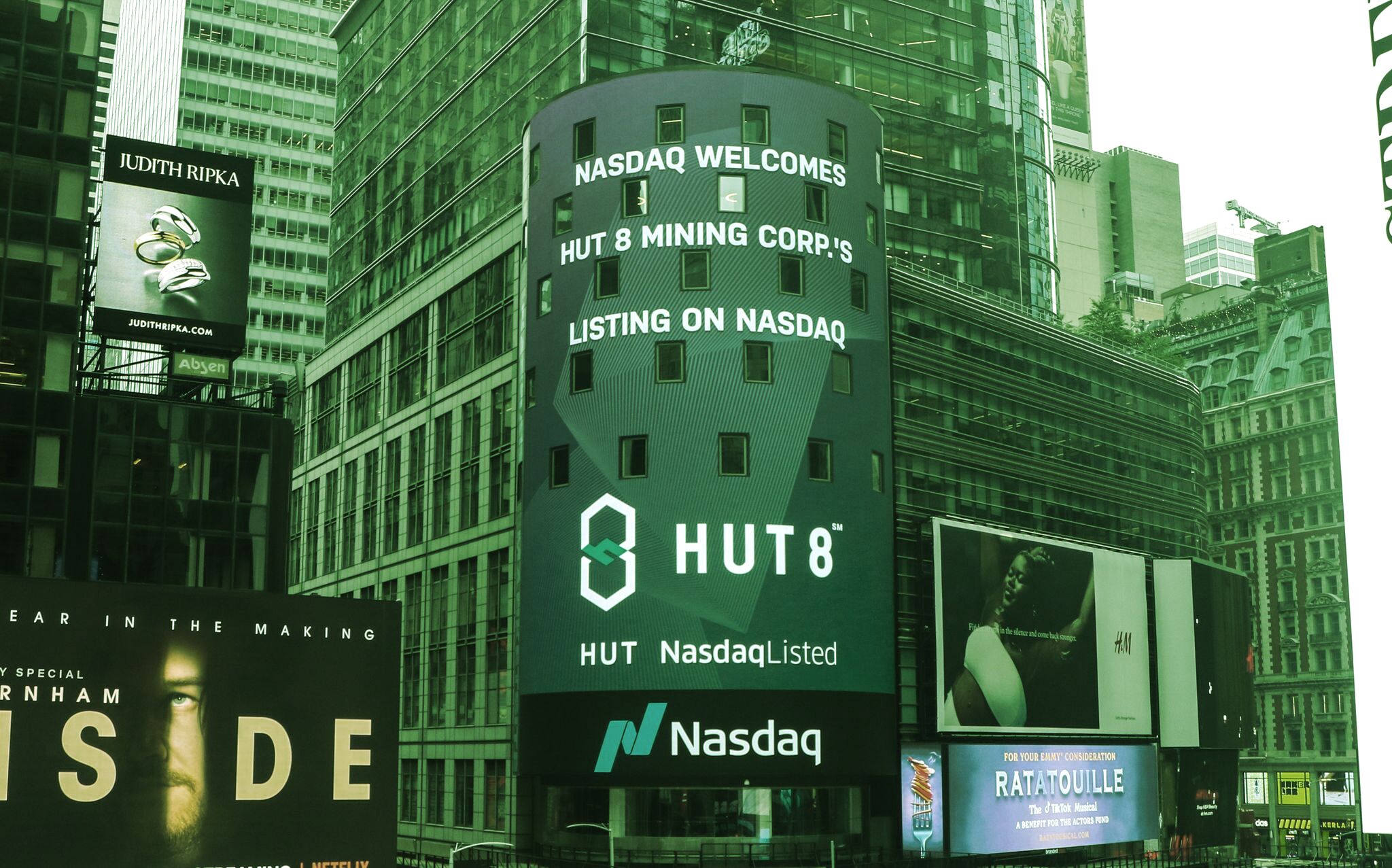 Nasdaq has become a popular listing destination for crypto companies. Image: Hut 8