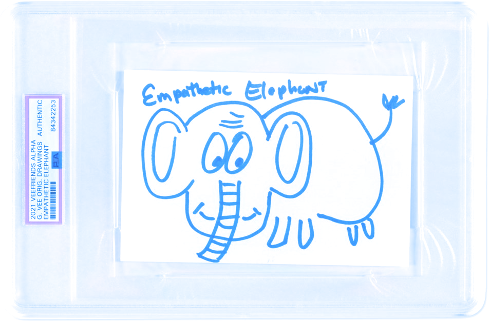 Empathetic Elephant from VeeFriends. Image: Christie's/Gary Vee