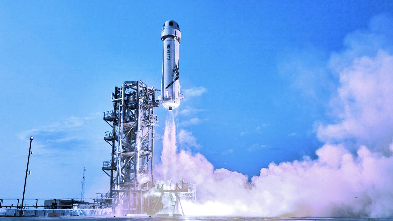Blue Origin's New Shepard spacecraft. Image: Blue Origin