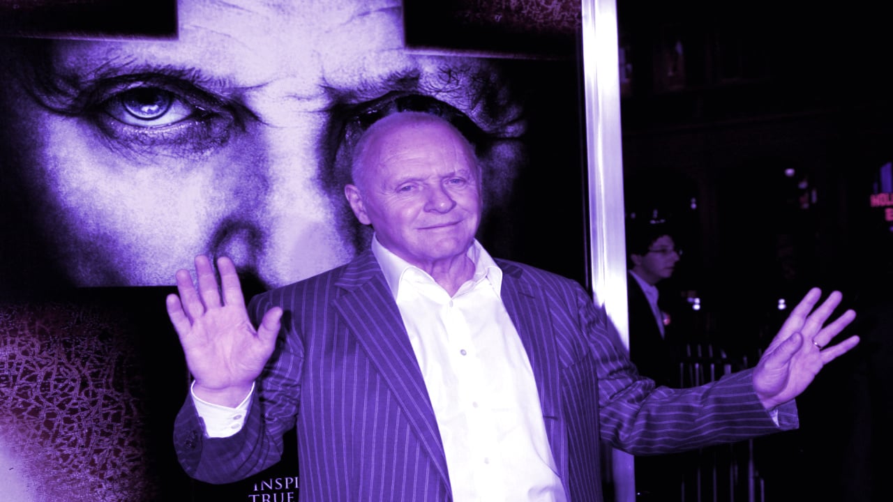 Oscar Winner Anthony Hopkins’ First NFT Collection Sold Out in Minutes on OpenSea