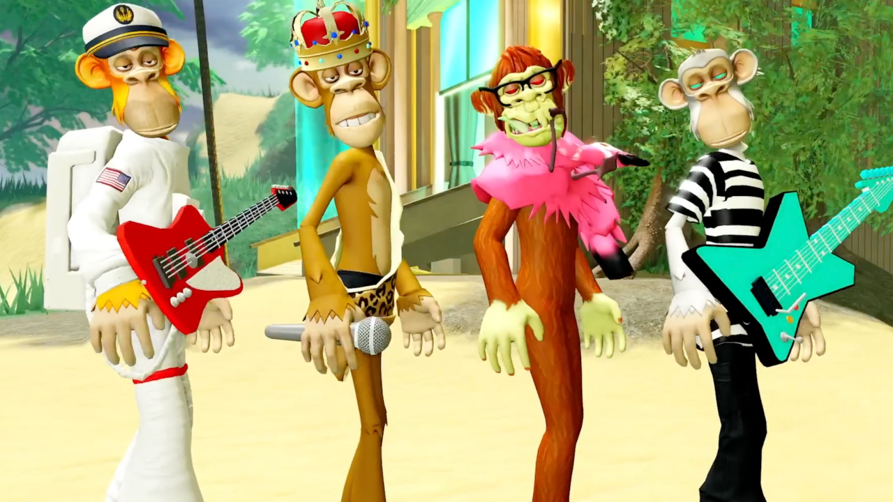 Bored Apes Hit Roblox Thanks to Universal's NFT Band Kingship