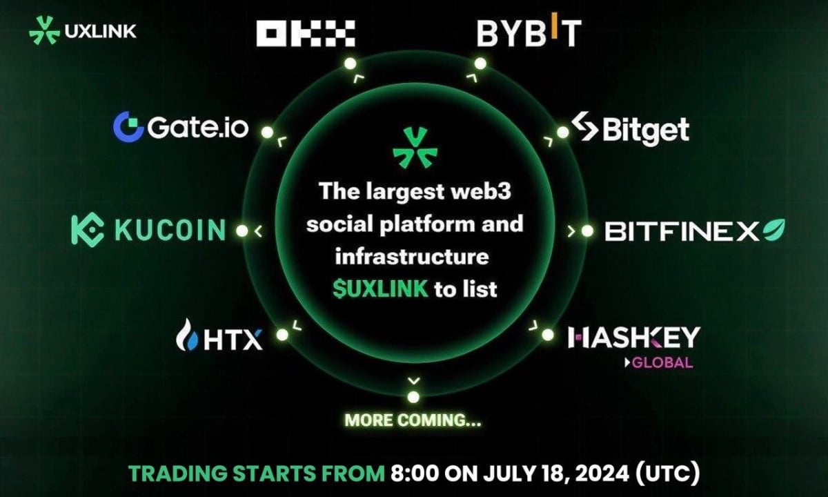 UXLINK Announces Listing on Eight Major Exchanges on July 18 - Decrypt