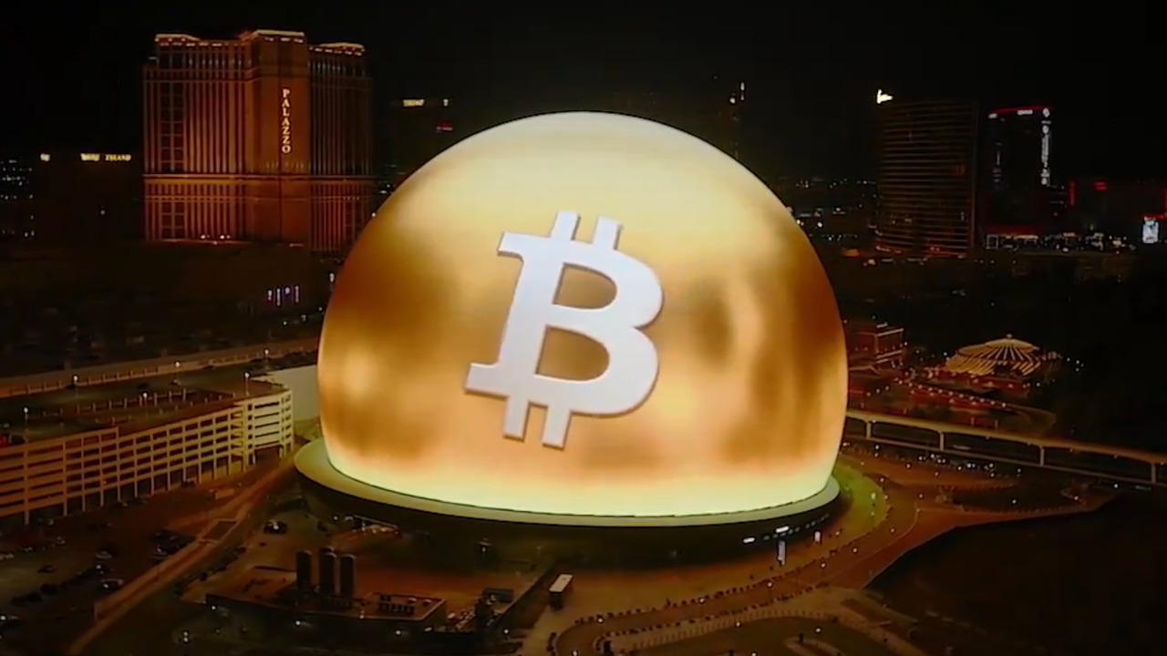 Bitcoin Took Over the Las Vegas Sphere—Where’s Dogwifhat?