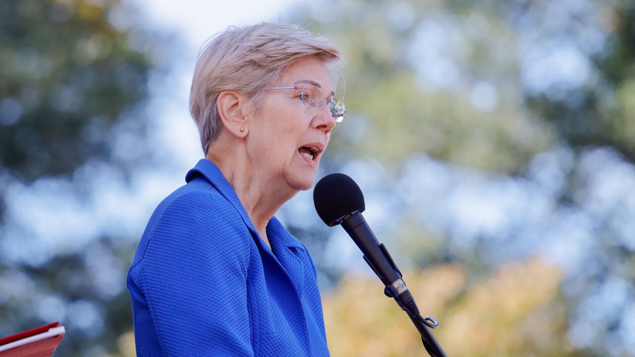 Elizabeth Warren Says Foreign Adversaries Use 'Cryptomines' to Spy on U.S. Military logo