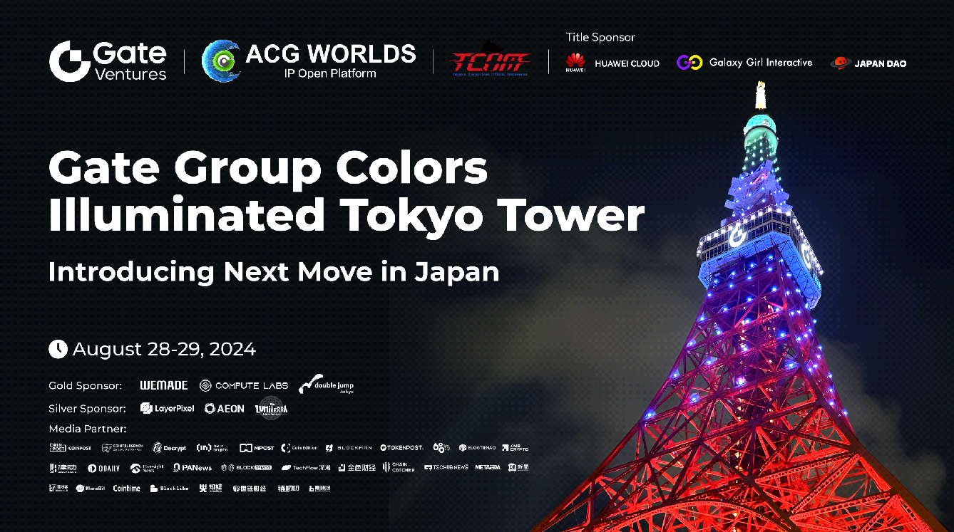 Gate Group Colors Illuminated Tokyo Tower, Introducing Next Move in Japan -  Decrypt