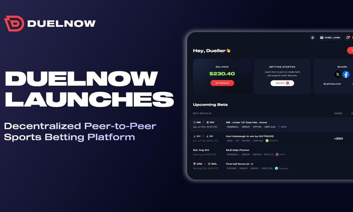 DuelNow Launches P2P Sports Betting Prediction Marketplace - Decrypt
