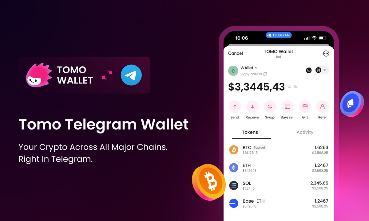 Tomo Inc. Introduces Tomo Telegram Wallet, a Multi-Chain Wallet in