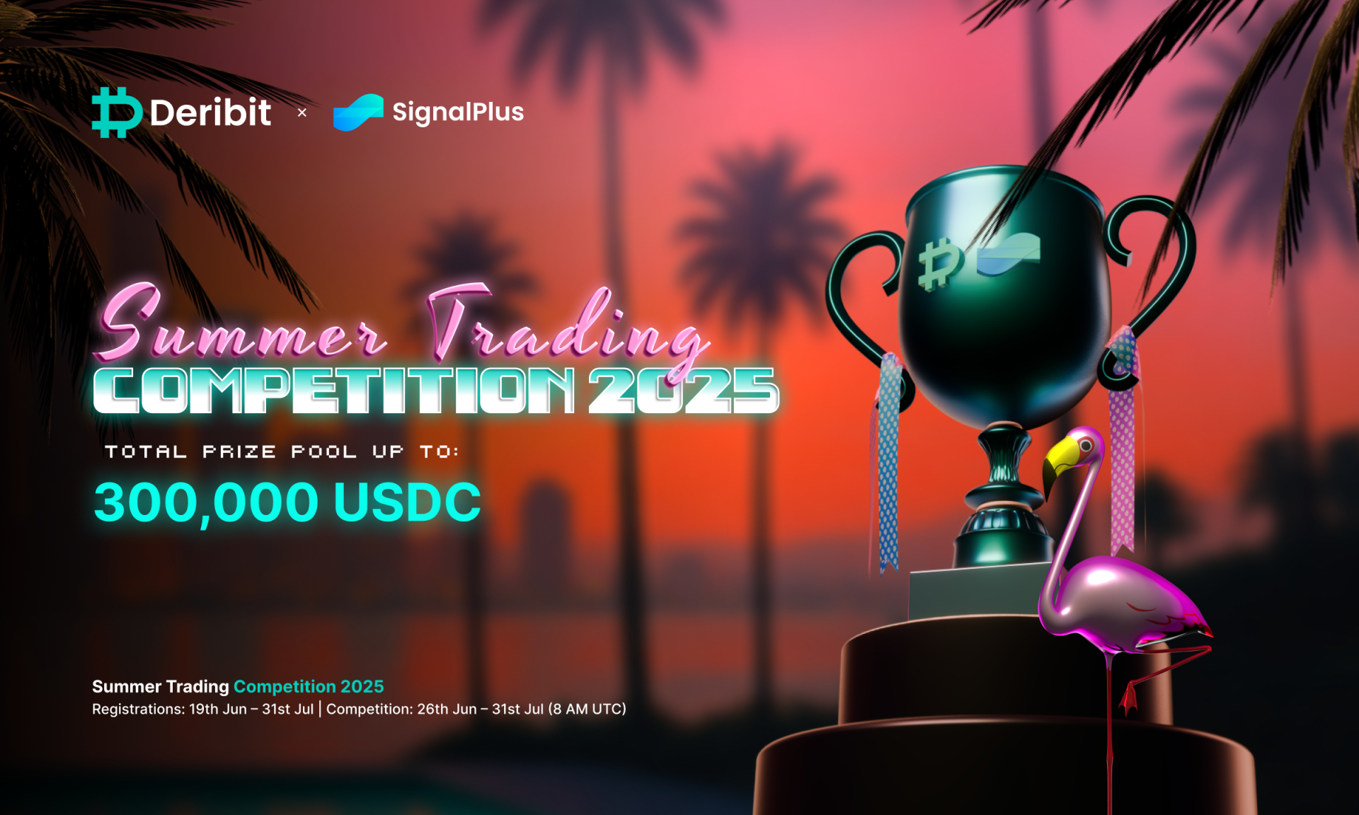 Deribit and SignalPlus Launch “The Summer Chase” Trading Competition 2025  Featuring a $300,000+ USDC Prize Pool - Decrypt