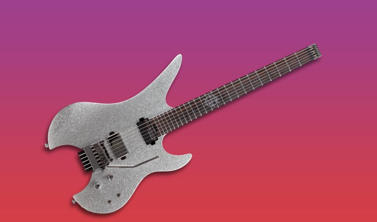 Cosmic Headless 6-String Silver Flake Guitar by Synyster Gates