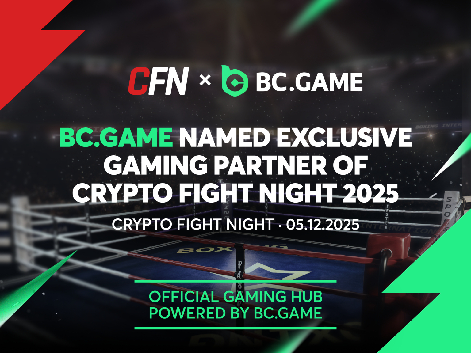BC.GAME named Exclusive Gaming Partner of Crypto Fight Night 2025 - Decrypt