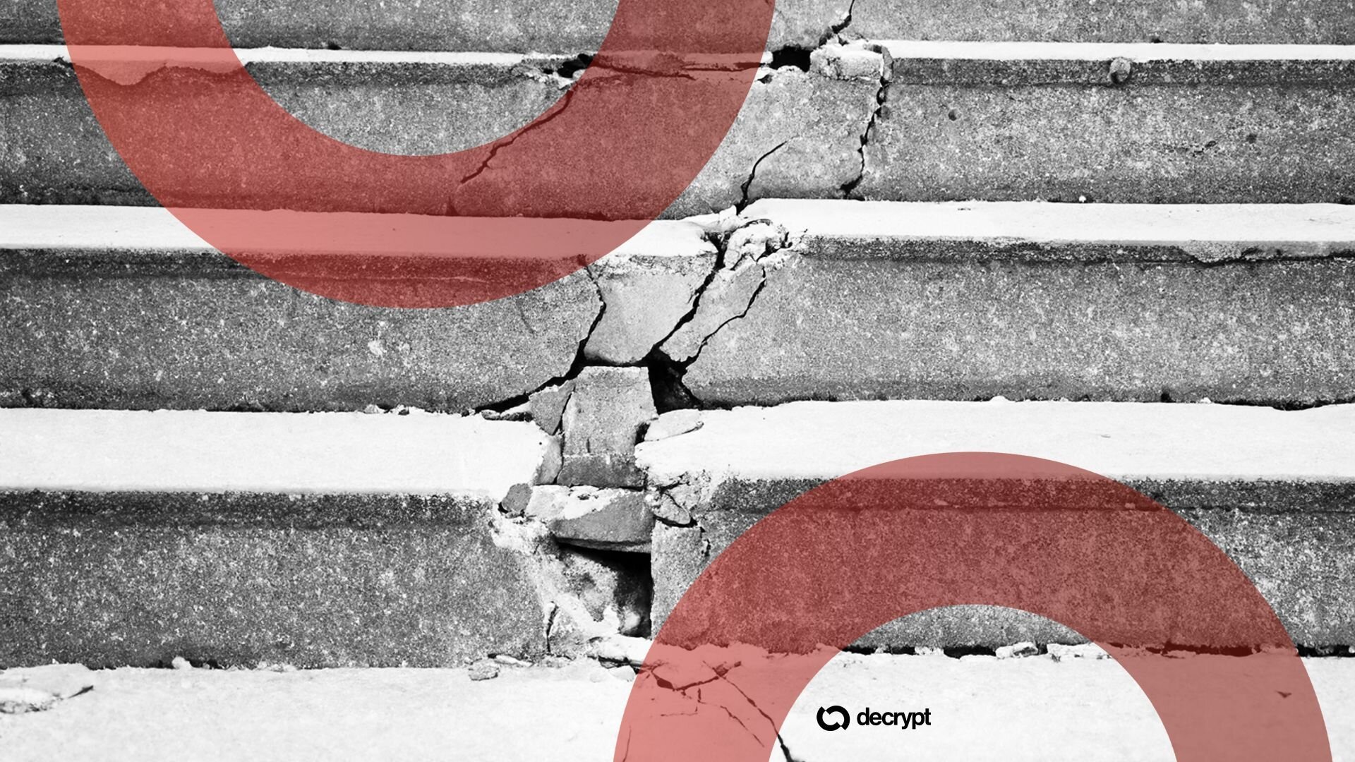 A broken step. Image: Shutterstock/Decrypt