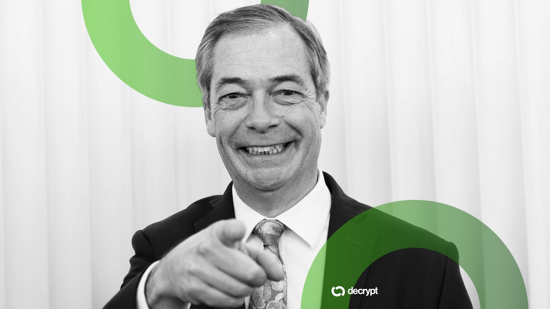 Tether Stakeholder Gave Farage Undisclosed $6.7M Gift Amid Reform UK Crypto Funding Scrutiny